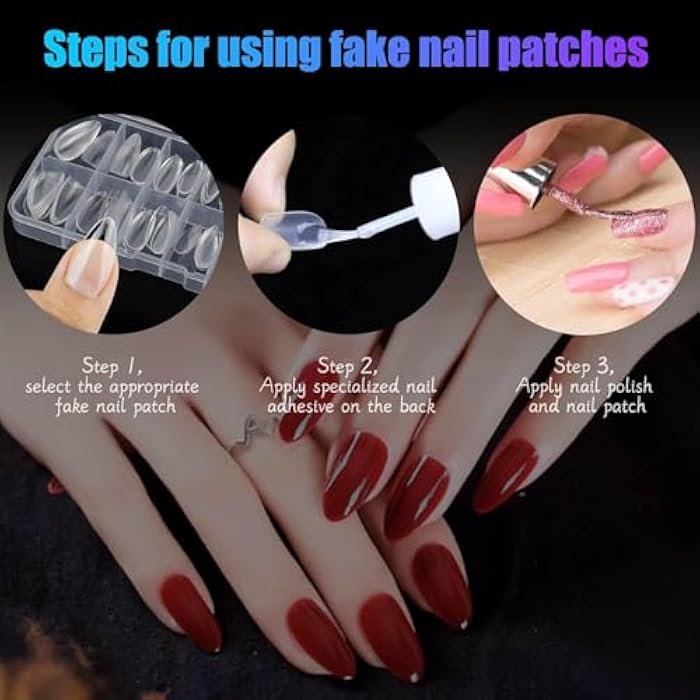 100 Pcs Clear False Nail Tips with Storage Case-Full Cover Coffin Nails in 10 Sizes for Nail Salons and DIY Nail Art-Long Lasting and Durable Artificial Fingernails for Glamorous Looks-clear - Image 4